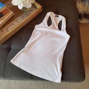White Racerback Tank Top from Europe